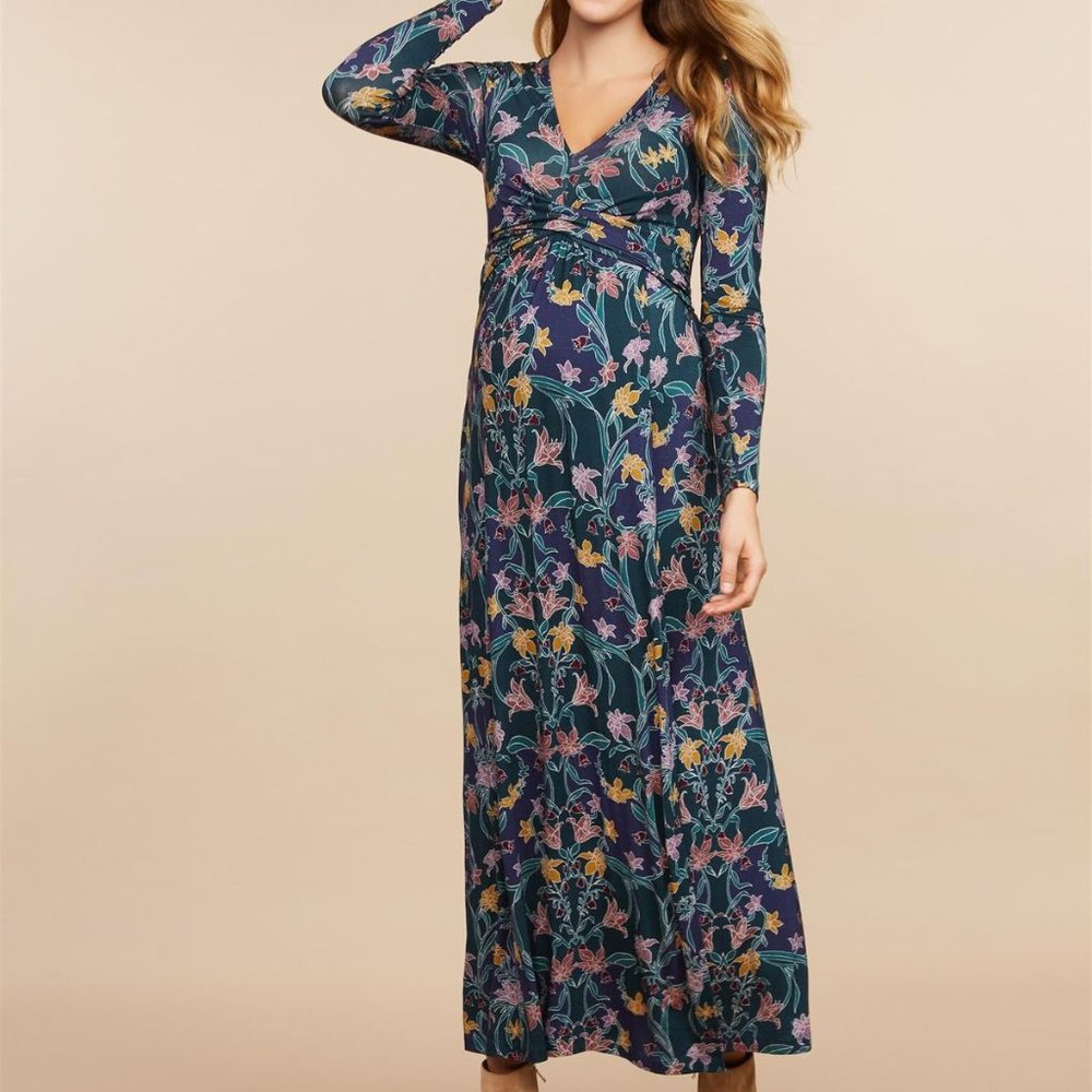 Jessica Simpson Floral Maxi Maternity Dress
